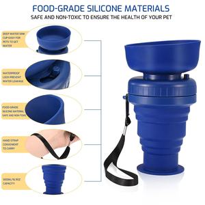 Botella de Agua Portátil Multifuncional Plegable a Prueba de Fugas para Perros, Dispensador de Agua y Comida para Perros de Silicona de Grado Alimenticio - Product Image 2
