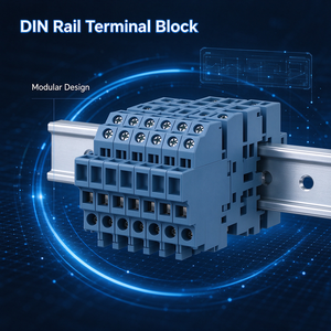 Bloque de Terminales para Riel DIN con Conexión por Tornillo, Tira de Terminales para Conexión de Cables para Uso Industrial - Product Image 3
