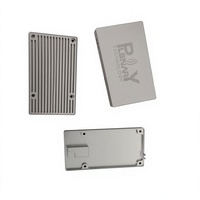 Boîtier électronique en aluminium usiné CNC sur mesure, boîtier de commande industriel anodisé noir pour équipements de communication