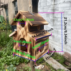 Thân Thiện Với Môi Treo Birdhouse <span class=keywords><strong>Nest</strong></span> Box Ngoài Trời <span class=keywords><strong>Bluebird</strong></span> Nhà Cho Bên Ngoài Bird <span class=keywords><strong>Nest</strong></span> Với Trung Chuyển - Product Image 2