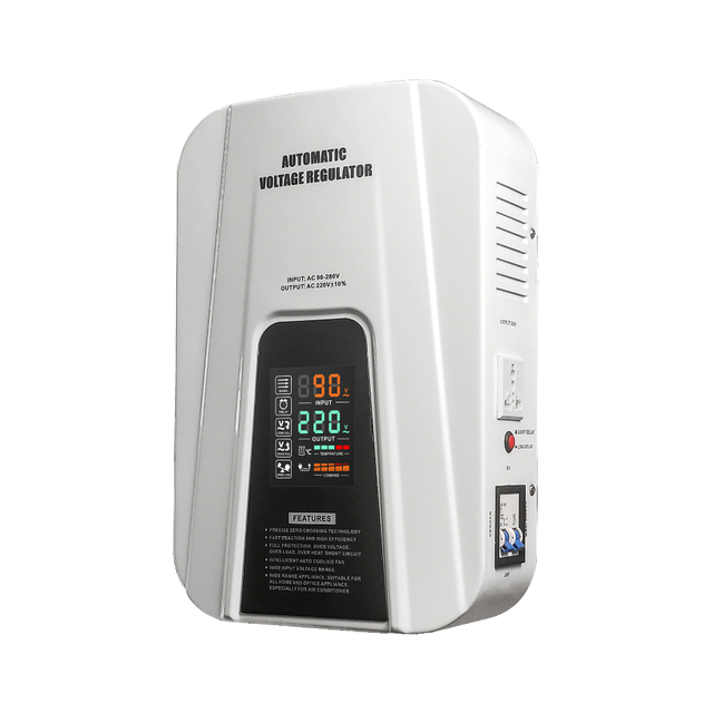 90V-280V Wall Mounted TVR-5000VA Single Phase Relay AC Voltage Stabilizer with Dual 220V 110V Output