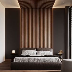Panneaux muraux décoratifs les plus vendus avec panneaux acoustiques en bois perforé murs en bois - Product Image 1