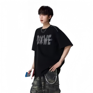 T-shirt imprimé col rond style urbain 2026, 280 grammes, coton biologique, séchage rapide, respirant, écologique, <span class=keywords><strong>pour</strong></span> hommes et femmes, vente en gros - Product Image 5