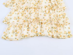 Abito Estivo Mini da <span class=keywords><strong>Donna</strong></span> Personalizzato 2026 con Stampa Floreale a Strati, Senza Maniche, Scollo a V, Vestibilità Slim, Prodotto OEM/ODM da Fabbrica Cinese - Product Image 4