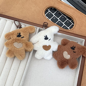 Llavero Colgante de Oso con Cabeza Inclinada en Forma de Corazón, Temática de Dibujos Animados, <span class=keywords><strong>para</strong></span> Mochila Escolar de Niñas, Accesorio de Moda, Venta Caliente - Product Image 3