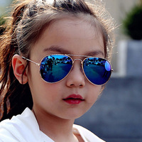 MK24052702 Nouvelles Lunettes de Soleil Enfants Aviateur Rétro en Métal Tendance, Lunettes de Soleil de Luxe pour Bébés Garçons et Filles, Style Pilote