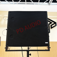 HDL 20-A, enceinte active à deux voies, double 10 pouces, 700W RMS, 8 ohms, pour système de sonorisation de scène professionnel