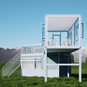 ชั้นบนและชั้นล่างของที่ตั้งแคมป์บ้านเคลื่อนที่เป็นตู้คอนเทนเนอร์สำเร็จรูปซึ่งสามารถปรับแต่งได้ - Product Image 6