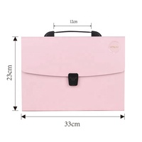Porte-documents en plastique, dossier de documents PP format A4, sac avec poignée, 13 poches, Logo personnalisé, école ou bureau