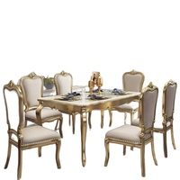 Nouveau modèle 2025 – Ensemble table et chaises de salle à manger rectangulaire extensible en bois massif et marbre, style européen de luxe léger pour la maison