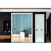 Porte coulissante pour salle blanche ISO Classe 5, cadre en alliage titane-magnésium, double vitrage trempé, antivol, hermétique, chambre, extérieur