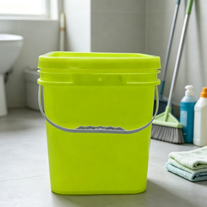 Seau carré personnalisable en plastique PP PE résistant à l'usure, pour l'emballage d'huile moteur, d'engrais agricoles et de peinture. - Product Image 1