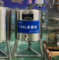 Machine professionnelle de fabrication de yaourt 100L, machine de pasteurisation pour jus, liquides d'œufs et lait de chamelle