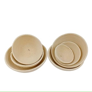 Cesto per lievitazione pane in rattan fatto a mano, rotondo, naturale, con fodera in cotone e lino, all'ingrosso - Utensili per panificazione e pasticceria - Product Image 6