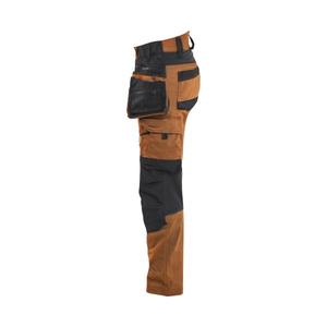 BLAKLADER - 717011494099C44 Pantalones artesanos de mujer en 2 vías elásticos Rust/Black-PANTALÓN DE TRABAJO EAN 7330509951989 - Product Image 4