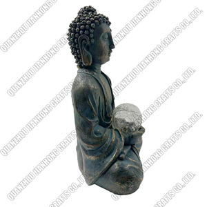 Statue <span class=keywords><strong>de</strong></span> jardin du <span class=keywords><strong>Bouddha</strong></span> méditatif du Grand Temple en résine Shakyamuni assis personnalisé - Product Image 4