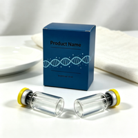 Étiquettes de flacons holographiques OEM de 3 ml, résistantes à l'huile, aux UV et à la chaleur, avec logo personnalisé imprimé, boîte d'emballage avec plateau en plastique