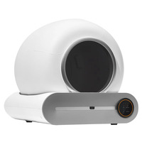 Caja de Arena Inteligente Eléctrica Autolimpiable de 65L con Gran Espacio y Control Remoto por APP para Gatos