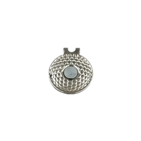 Marqueurs de balle de golf en alliage de zinc moulé sous pression SY 2026 durables de 25 mm avec motif teinté et clip pour chapeau pour le golf et les sports