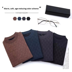 เสื้อสเวตเตอร์ไหมพรมคอวี แขนยาว สำหรับผู้ชาย ออกแบบเองตามสั่งจากโรงงานในฤดูหนาว - Product Image 1