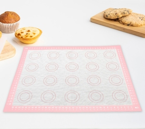 20 cercles tampon de cuisson en silicone résistant aux hautes températures perforé pour pain macaron et biscuits sans BPA - Product Image 4