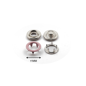 Hot Bán Năm Claw Vòng Kim Loại <span class=keywords><strong>Snap</strong></span> Fastener 9 Mm <span class=keywords><strong>Nickel</strong></span> Mạ Prong <span class=keywords><strong>Snap</strong></span> Nút Cho Bé Áo Sơ Mi Quần Áo - Product Image 4