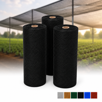 Filet d'ombrage agricole personnalisé en HDPE, résistant aux UV, en rouleau de maille tissée pour la protection des cultures en serre, à la ferme et en pépinière