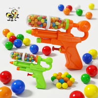 Pistolet à eau 2-en-1 d'été avec bonbons, jouet pour enfants, bonbons durs fruités, pistolet à eau réutilisable en plastique, cadeaux de fête en gros