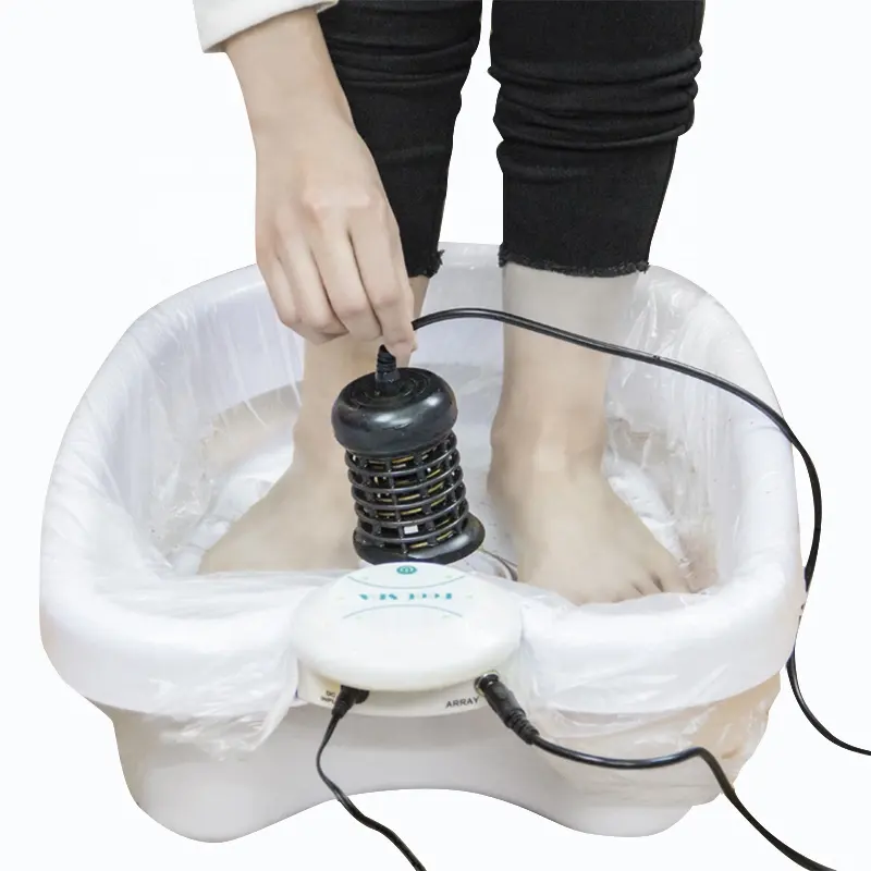 Factory Ion Cleanse Foot Spa Machine ionic detox foot spa with plastic Basin