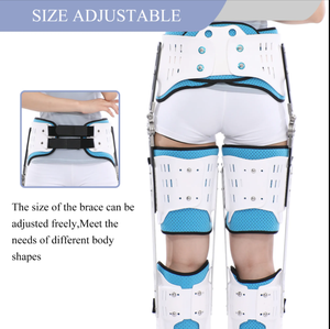 AMAIN Doble <span class=keywords><strong>cadera</strong></span> Rodilla Tobillo Fijación del pie Brace Fijación <span class=keywords><strong>de</strong></span> la articulación <span class=keywords><strong>de</strong></span> la rodilla Brace Meniscus Support Fijación Brace - Product Image 2