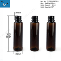 Botol plastik silinder Amber hewan peliharaan baru 30ml 50ml 100ml 120ml botol Dispenser Losion kosmetik dengan kabut halus untuk semprotan