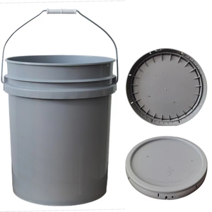 食品保存容器カクテルラムバケツ蓋付き5ガロンプラスチック製ペールアイスクリーム飲み物用冷凍庫 - Product Image 6