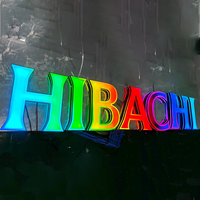 Letrero Luminoso Personalizado de Acrílico Líquido Iluminado en 3D RGB a Todo Color con Logotipo LED para Tienda de Juguetes o Bar
