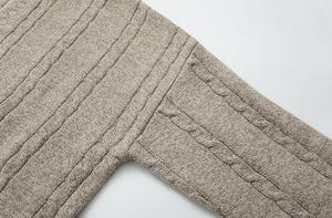 Pull-over pour homme, hiver, col Henry ample, tricoté, style coréen, haut polyvalent pour les trajets quotidiens - Product Image 5