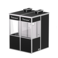 Cabine de traduction YP45 de haute qualité pour interprètes doubles Fonctionnalité vidéo Couleur personnalisable Systèmes de conférence légers