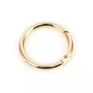 Chinese supplier hot selling customized metal open round clasp metal spring ring