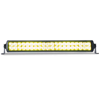 Ambre/Blanc sans vis 52 pouces double rangée double rangée courbe Rally Led Driving light bar Straight Curved Led Work light bar