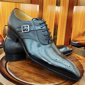 Zapatos de hombre de cuero elegantes de negocios formales de estilo Oxford de alta calidad muy populares y duraderos - Product Image 6