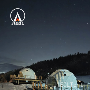 Tienda iglú de PVC transparente económica-4m para acampar al aire libre en jardines y resorts, logotipo personalizable - Product Image 6