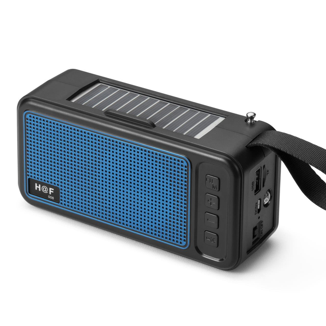 HF-008 Portable Flashlight Radio Outdoor Solar Charging Bluetooth Speaker Rechargeable Emergency Led Lights