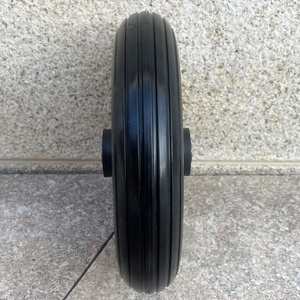 Rueda giratoria de espuma PU de 8 "y <span class=keywords><strong>10</strong></span>" para Andador de silla de ruedas, carrito de compras, rueda libre plana de <span class=keywords><strong>10</strong></span> pulgadas y neumático para orinal de ancianos - Product Image 3