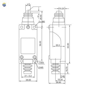 सर्वाधिक बिकने वाला ME-8111 1NO+1NC उच्च तापमान मोमेंटरी मिनी मैग्नेटिक लिमिट स्विच - Product Image 4