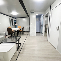 Maison préfabriquée mobile et portable de 20 pieds certifiée CE, mini-maison modulaire en conteneur, maison en conteneur détachable, chambre à coucher