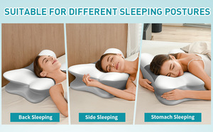 Almohada Ergonómica <span class=keywords><strong>para</strong></span> Dormir <span class=keywords><strong>de</strong></span> Lado con Soporte <span class=keywords><strong>para</strong></span> el Cuello, <span class=keywords><strong>Almohadas</strong></span> <span class=keywords><strong>de</strong></span> Espuma Viscoelástica Refrescantes <span class=keywords><strong>para</strong></span> Dormir, Almohada Contorneada Ortopédica <span class=keywords><strong>para</strong></span> <span class=keywords><strong>Cama</strong></span> - Product Image 6