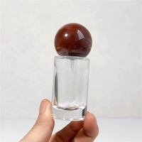 Botol Parfum Kaca Bening 20ml Berkualitas Tinggi Motif Marmer Tutup Bola Mewah Isi Ulang Grosir Tersedia OEM