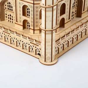 FSC Éducatif DIY Artisanat <span class=keywords><strong>Taj</strong></span> <span class=keywords><strong>Mahal</strong></span> Château Enfants 388 Pièces Sans Colle Découpe Laser Tilleul <span class=keywords><strong>Puzzle</strong></span> <span class=keywords><strong>3D</strong></span> - Product Image 4