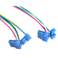 Rangkaian Kabel Wire Harness 26AWG UL1007 300V VW-1 Tahan Api 4 Pin Konektor 2 Arah Multi Warna PCB OEM LED