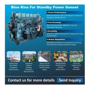 Ensemble moteur de groupe électrogène monophasé 60 Hz, 6 cylindres, 4 temps, 227 kW, 283,75 kVA, 304 CV, avec <span class=keywords><strong>pompe</strong></span> en ligne, pour alimentation hors réseau - Product Image 4