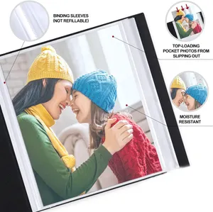 Venta al por mayor DIY álbum de fotos de impresión de la boda de tela transparente páginas bebé familia álbum de fotos regalo libro recoger