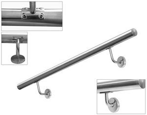 Rampe d'escalier murale en acier inoxydable 304 avec <span class=keywords><strong>LED</strong></span>, lumineuse et antidérapante, pour couloir d'hôtel et escalier - Product Image 6